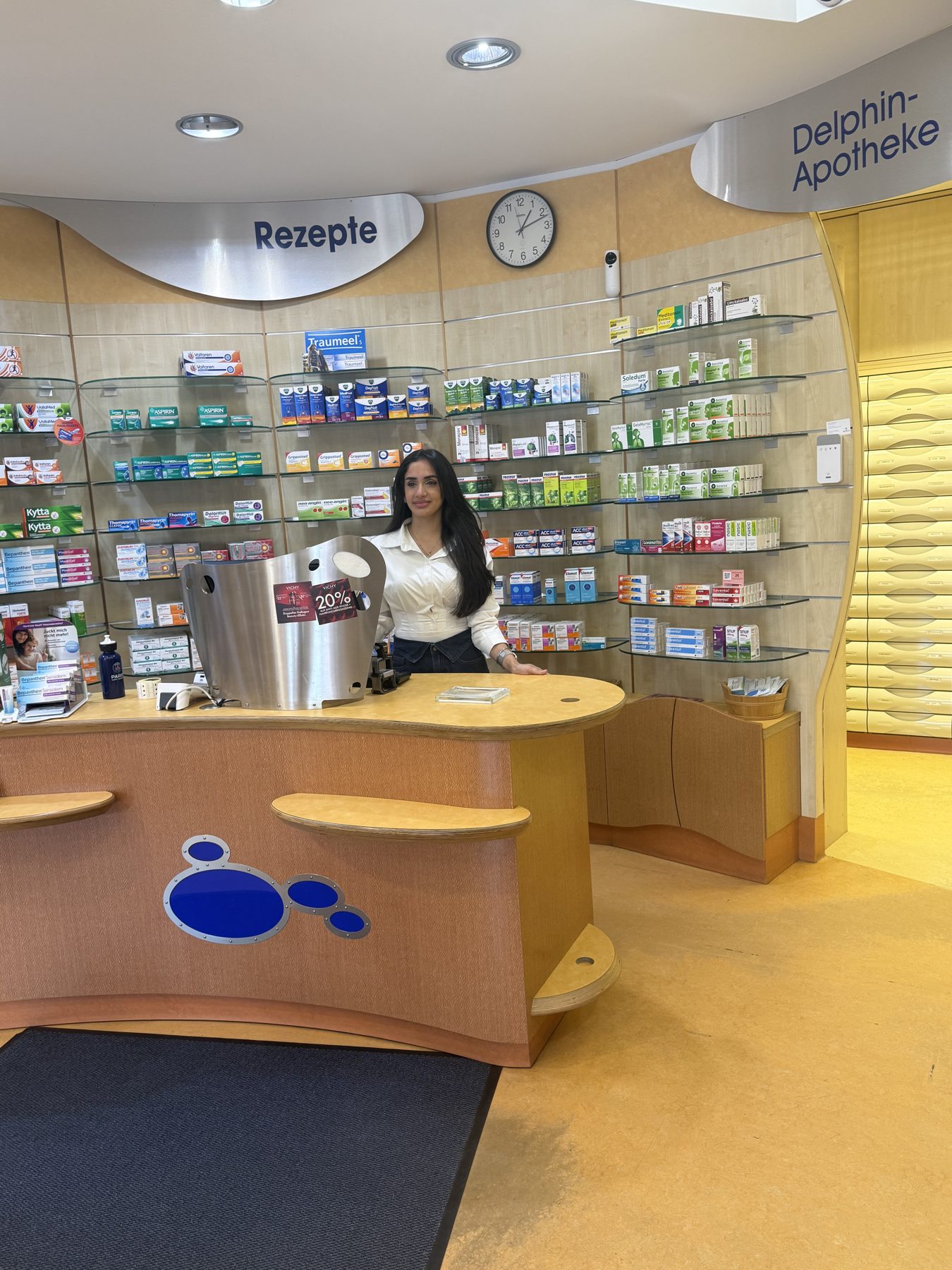 Beratungsecke in der Delphin-Apotheke